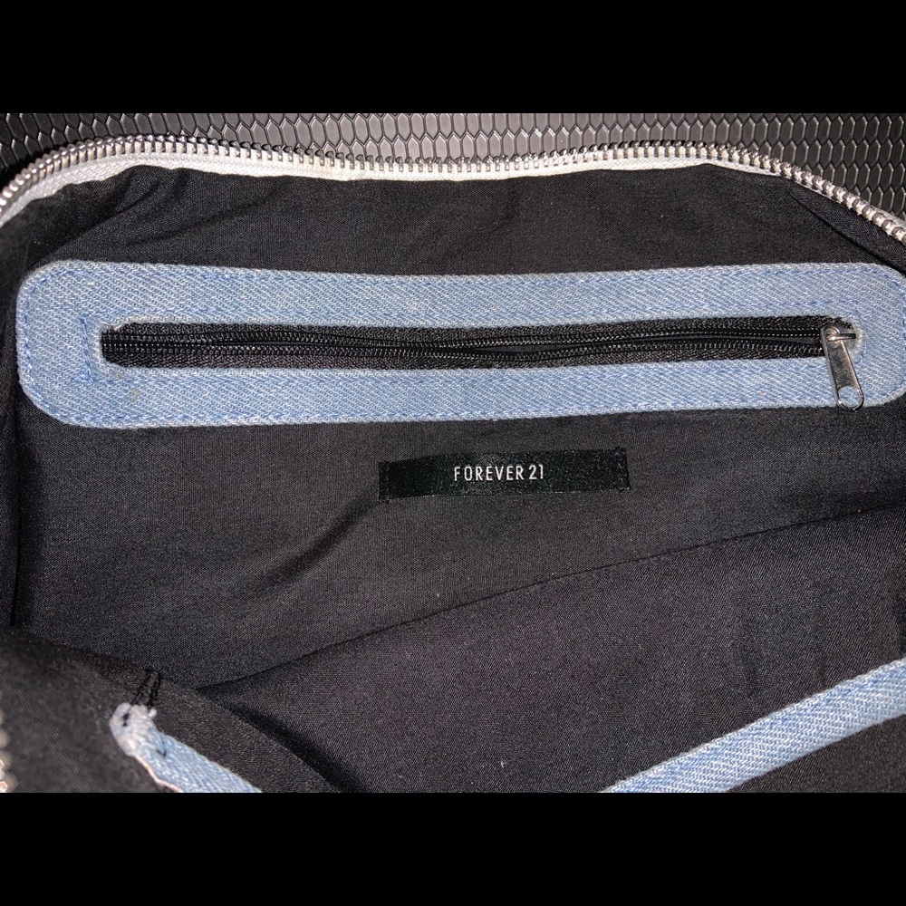 Denim clutch purse